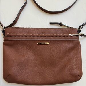 Chaps by Ralph Lauren Brown Leather Crossbody Bag
